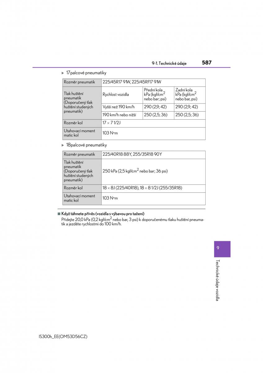 Lexus IS300h III 3 navod k obsludze / page 587