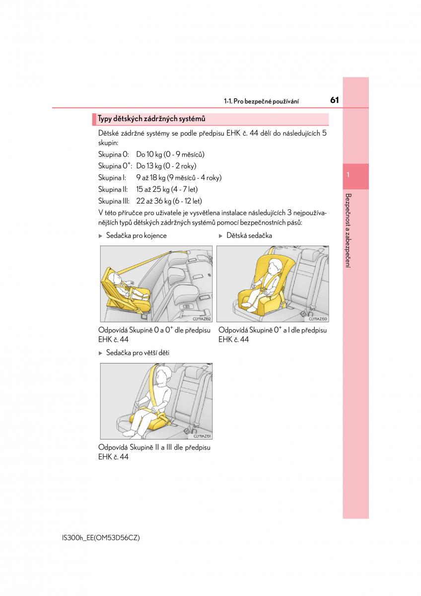 Lexus IS300h III 3 navod k obsludze / page 61