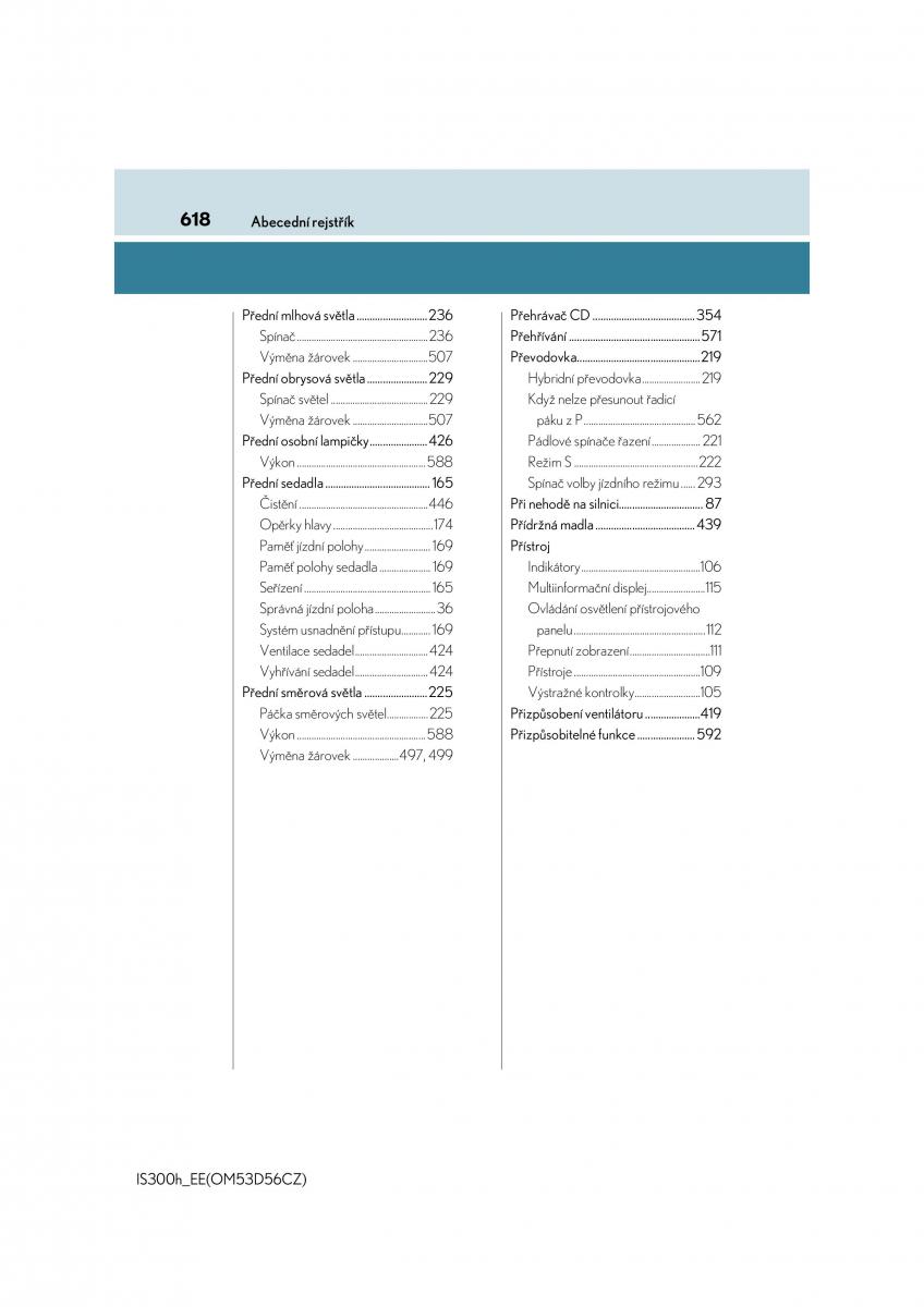 Lexus IS300h III 3 navod k obsludze / page 618