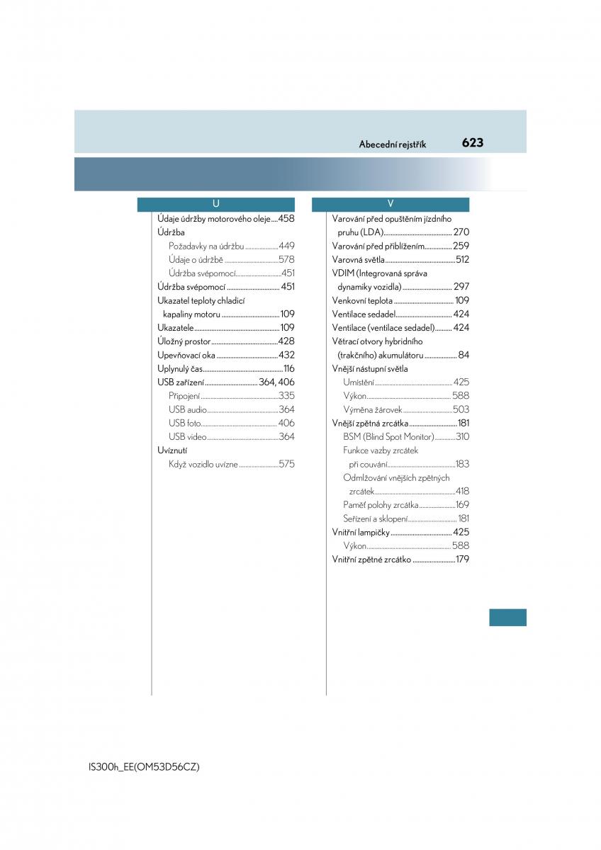 Lexus IS300h III 3 navod k obsludze / page 623