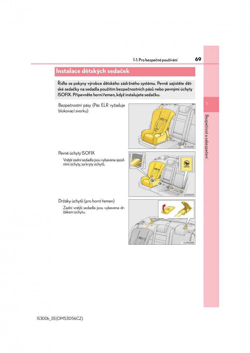 Lexus IS300h III 3 navod k obsludze / page 69