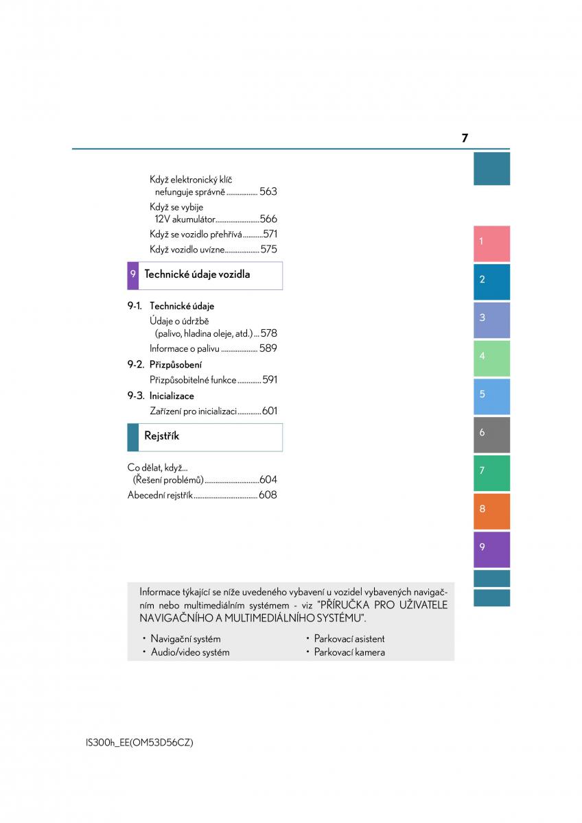 Lexus IS300h III 3 navod k obsludze / page 7