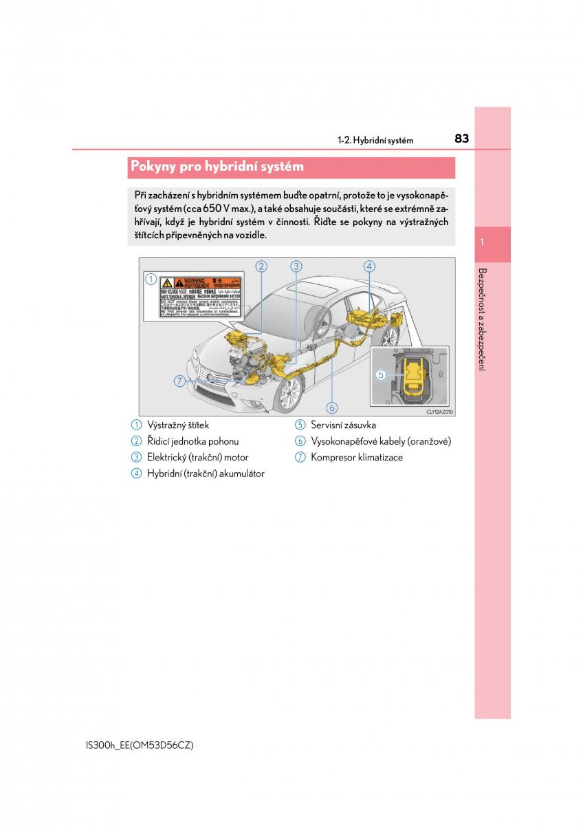 Lexus IS300h III 3 navod k obsludze / page 83