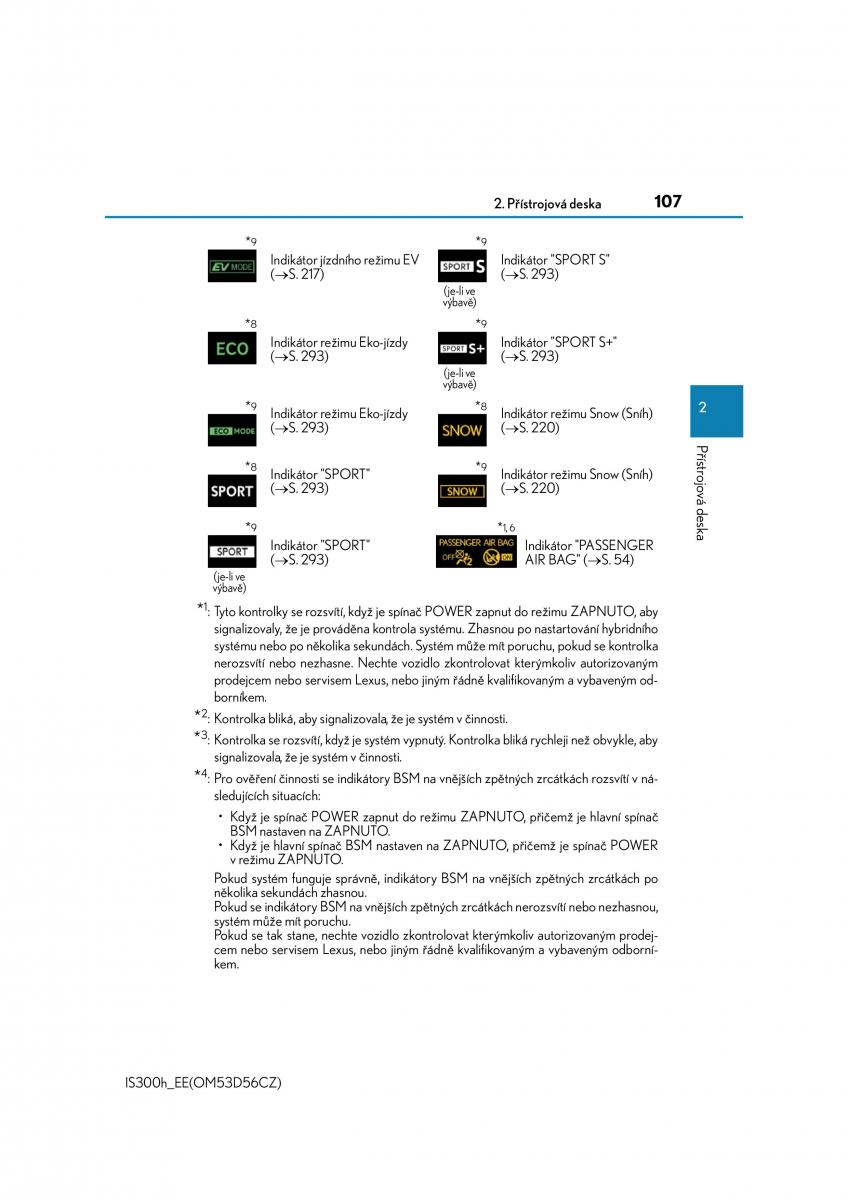 Lexus IS300h III 3 navod k obsludze / page 107