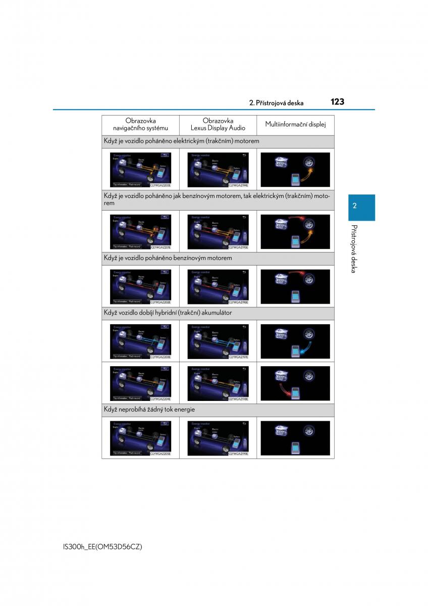 Lexus IS300h III 3 navod k obsludze / page 123
