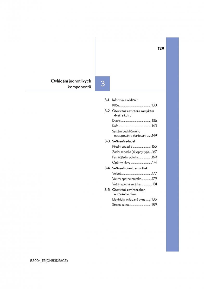 Lexus IS300h III 3 navod k obsludze / page 129