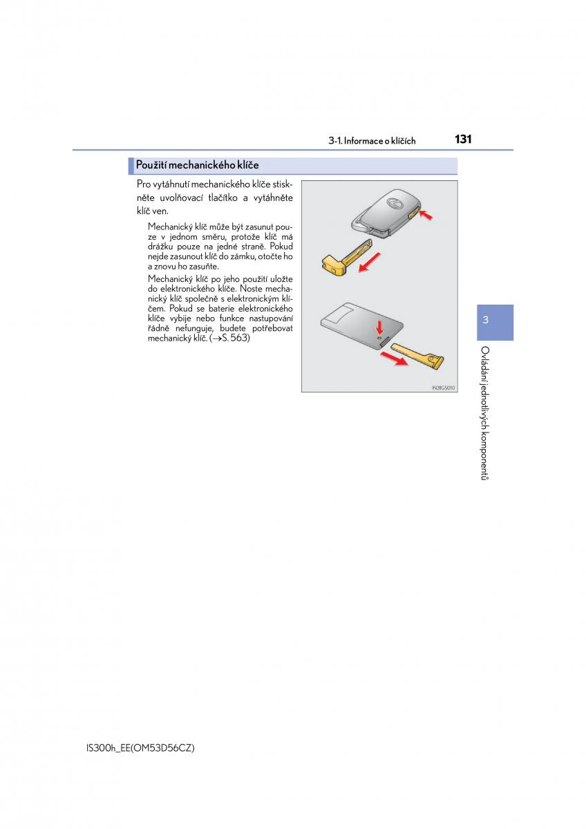 Lexus IS300h III 3 navod k obsludze / page 131