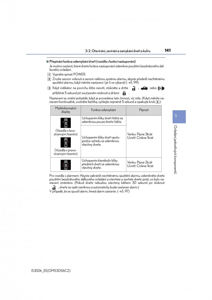Lexus IS300h III 3 navod k obsludze / page 141