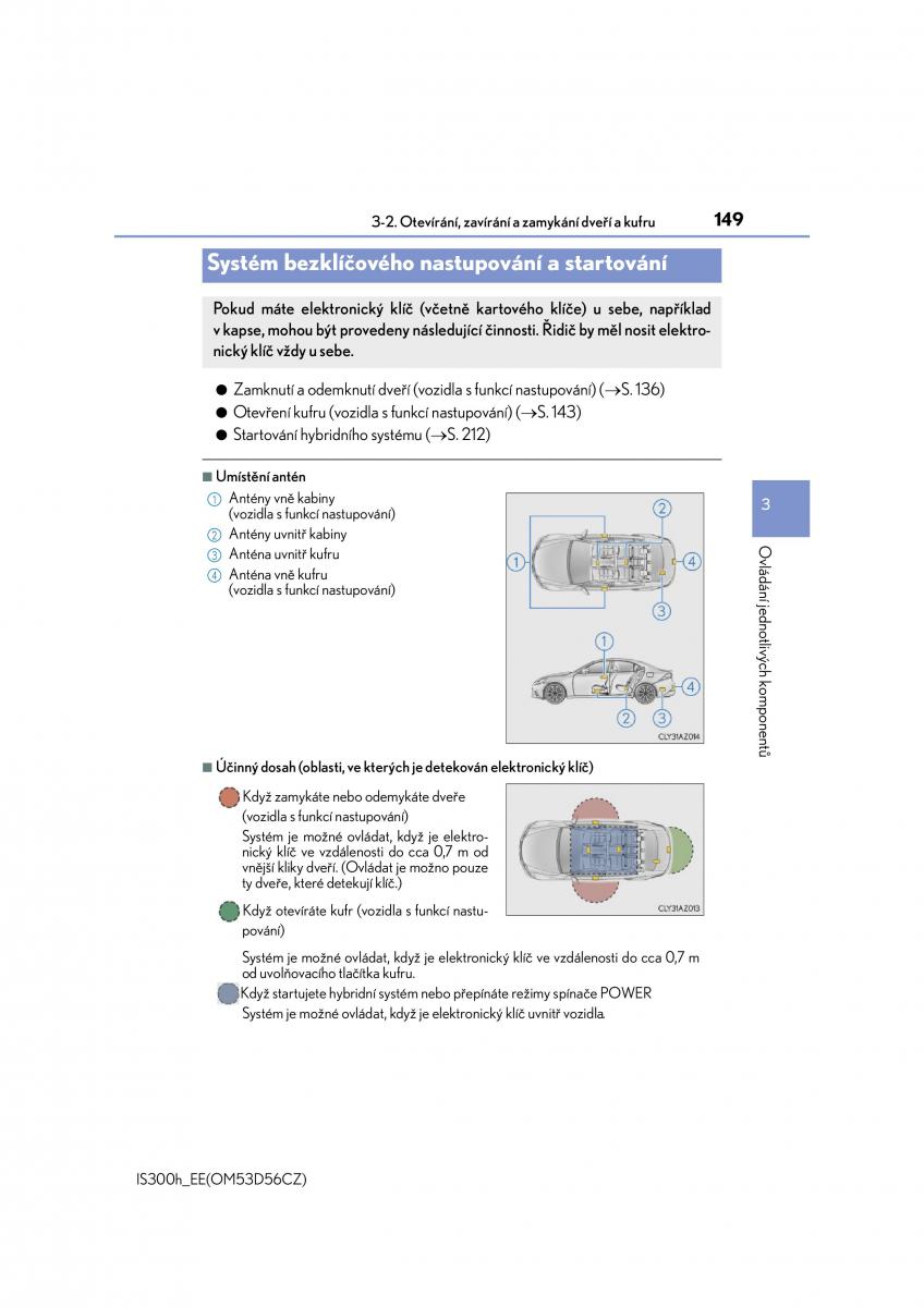 Lexus IS300h III 3 navod k obsludze / page 149