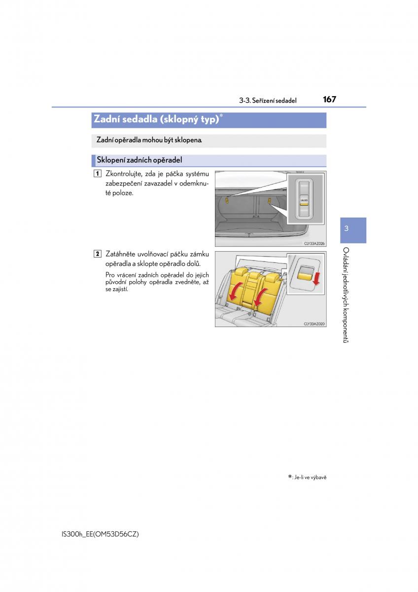 Lexus IS300h III 3 navod k obsludze / page 167