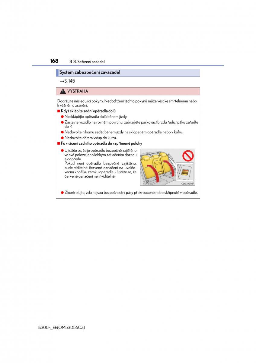 Lexus IS300h III 3 navod k obsludze / page 168
