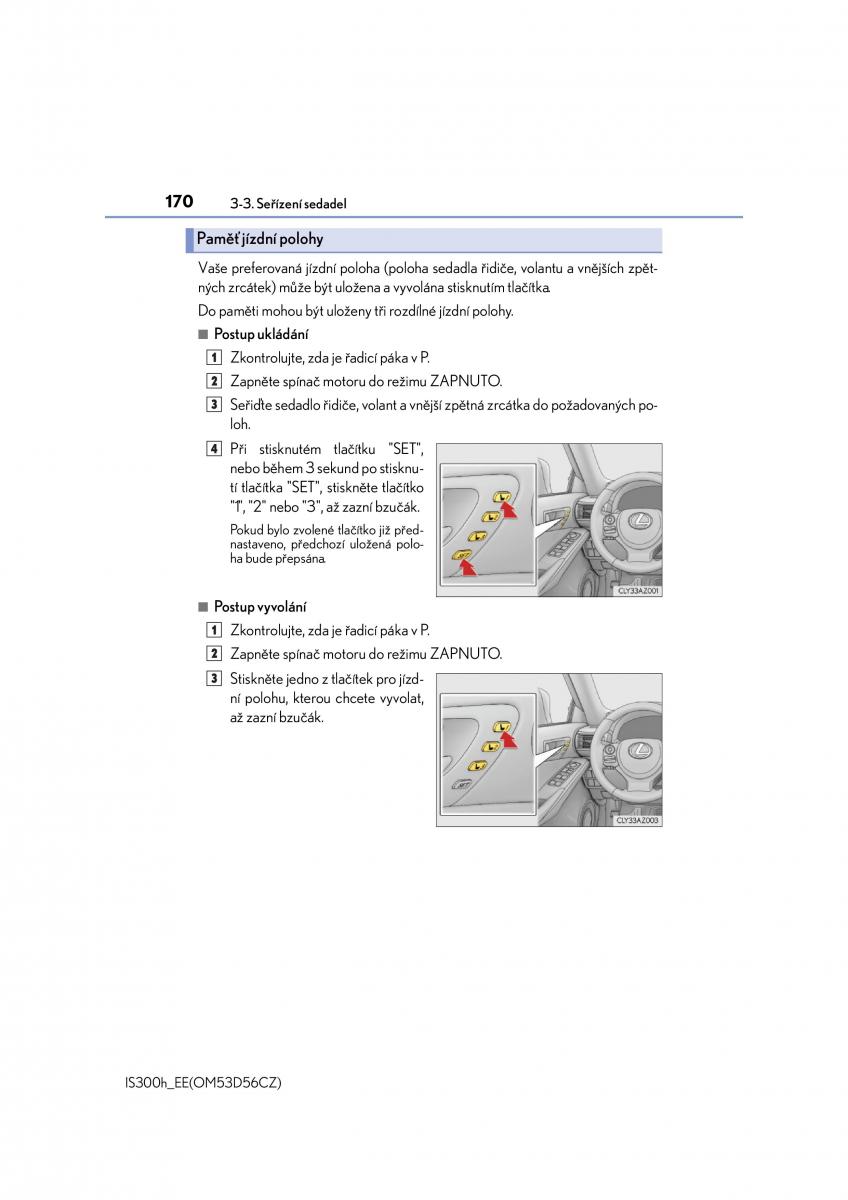 Lexus IS300h III 3 navod k obsludze / page 170