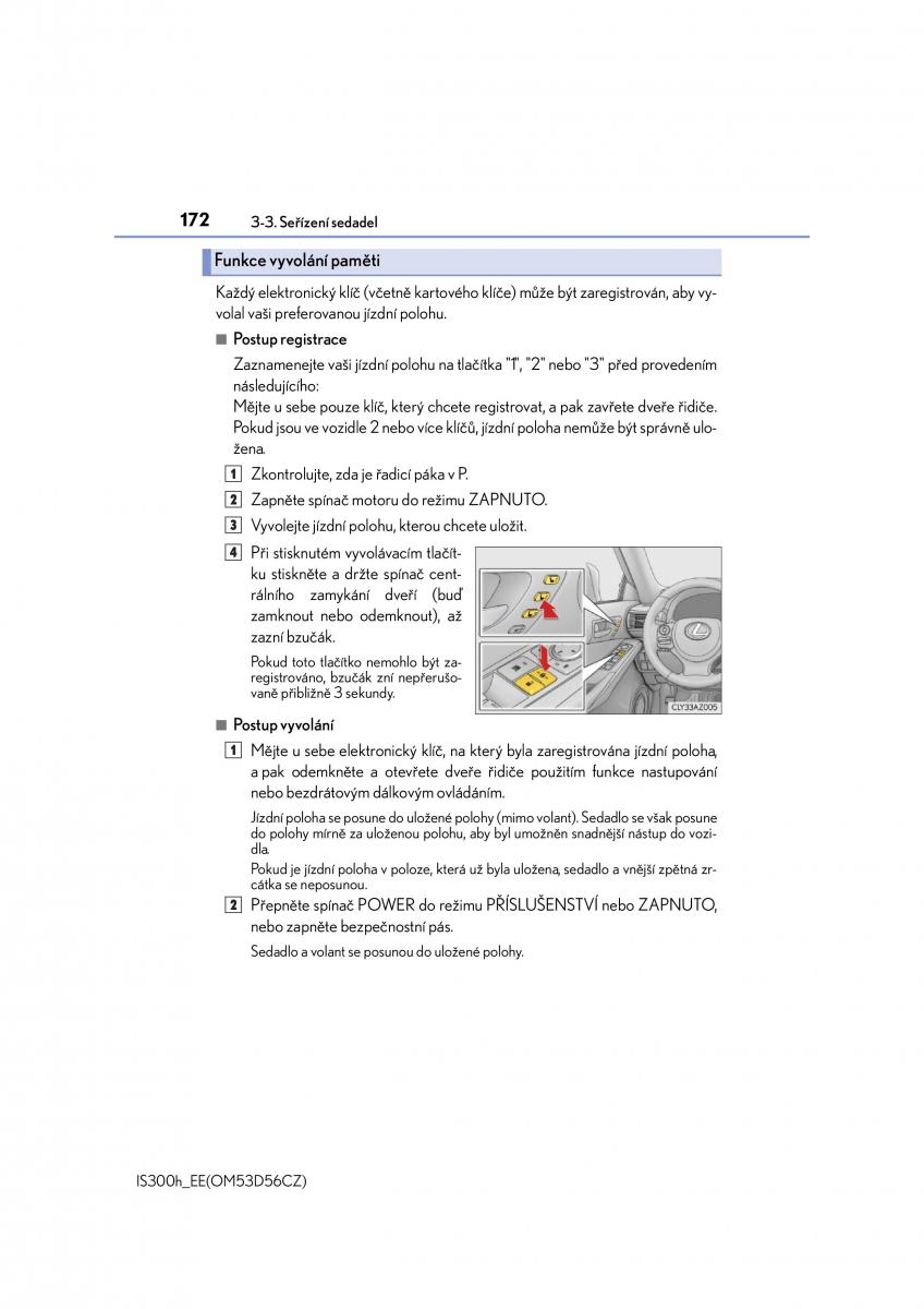 Lexus IS300h III 3 navod k obsludze / page 172