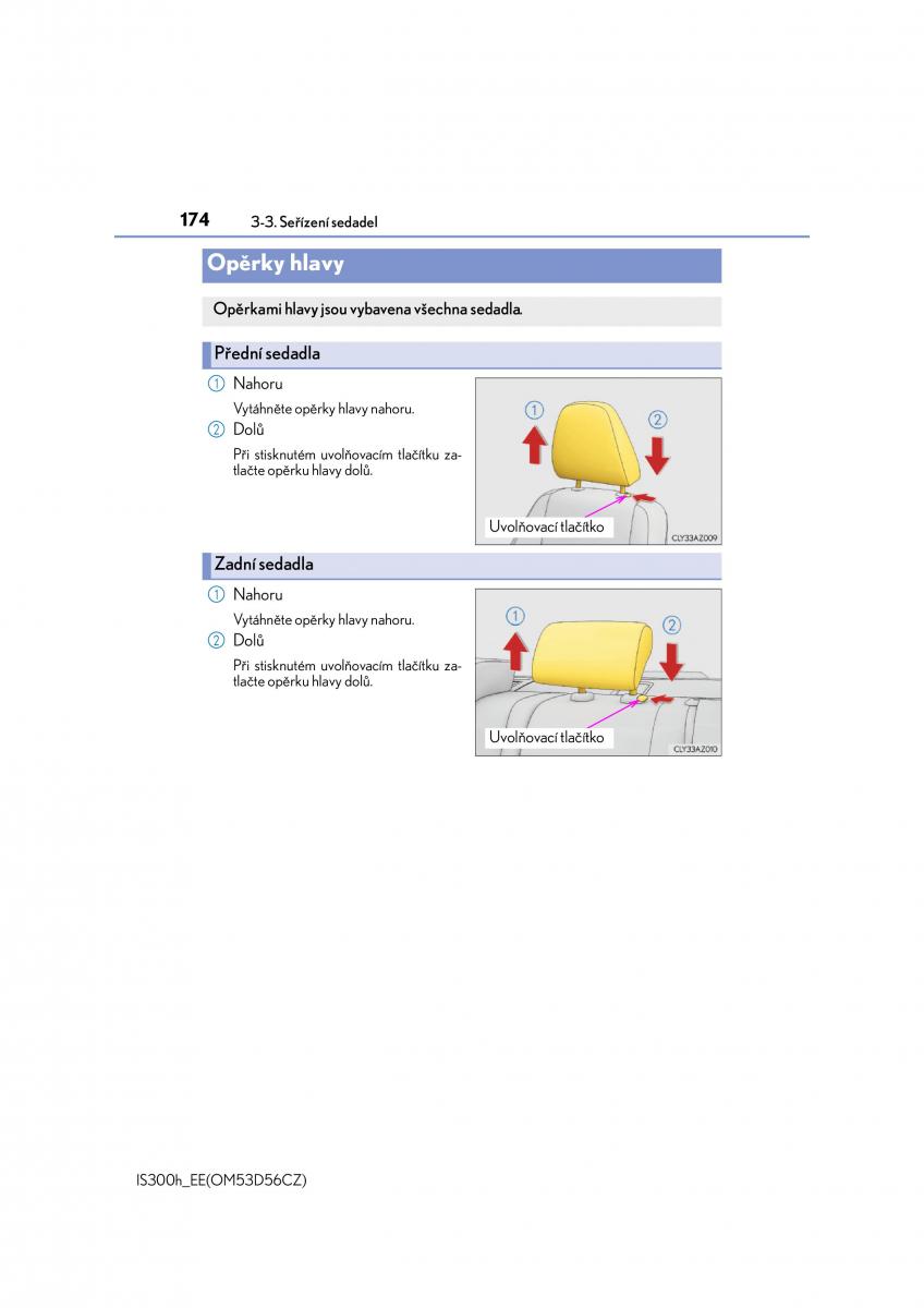Lexus IS300h III 3 navod k obsludze / page 174