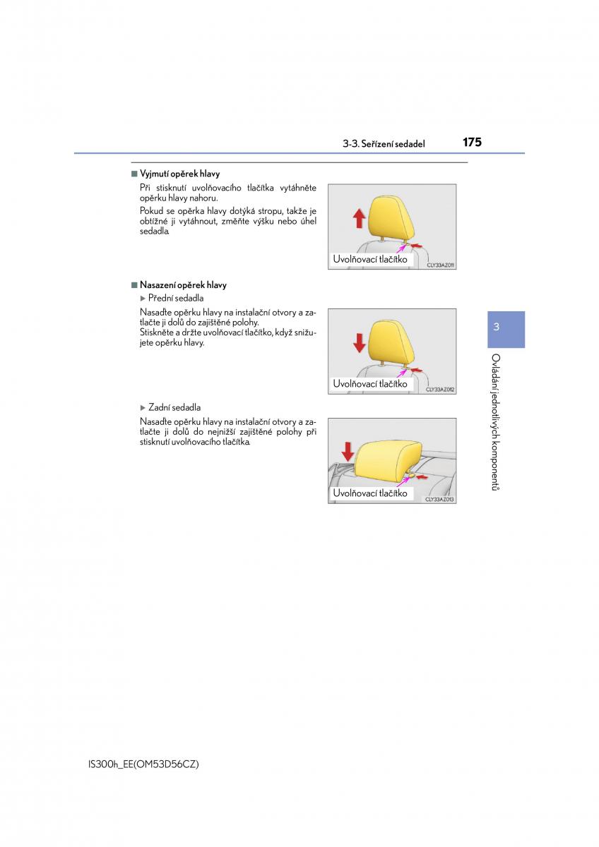 Lexus IS300h III 3 navod k obsludze / page 175