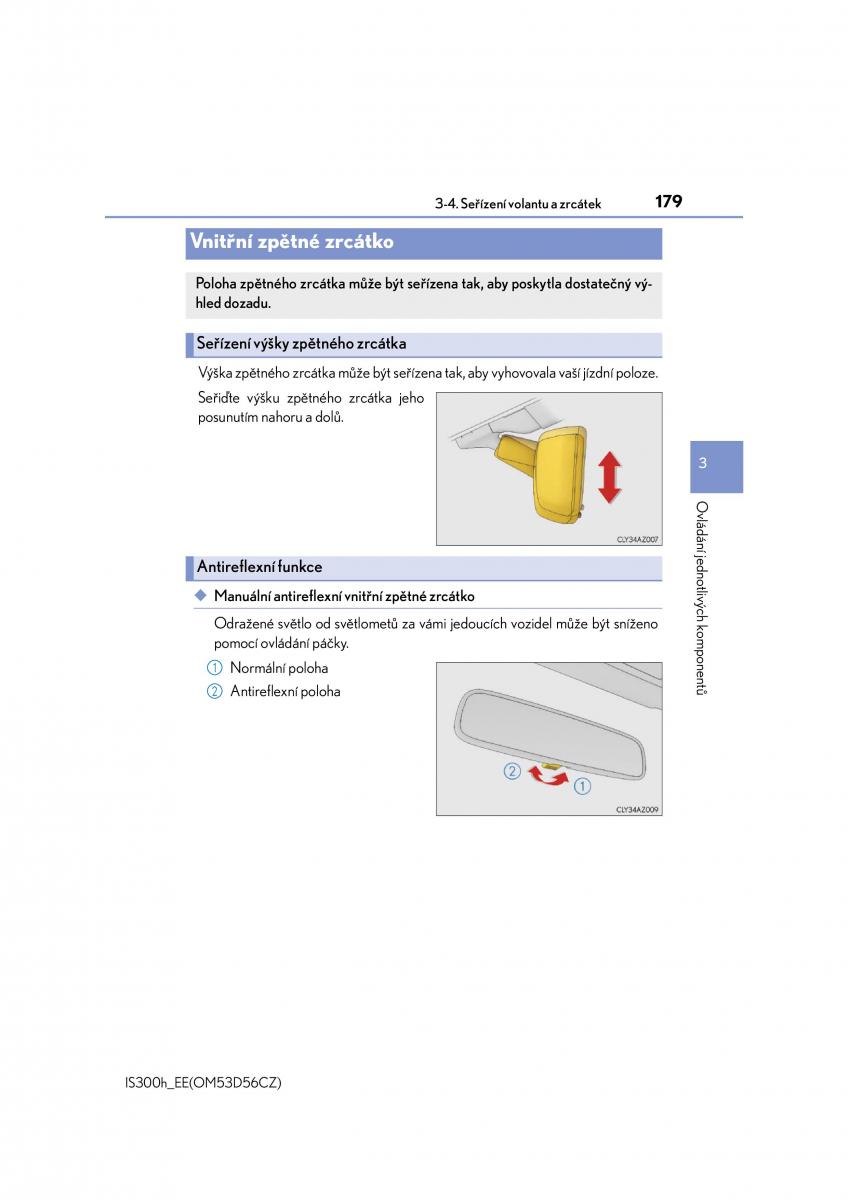 Lexus IS300h III 3 navod k obsludze / page 179