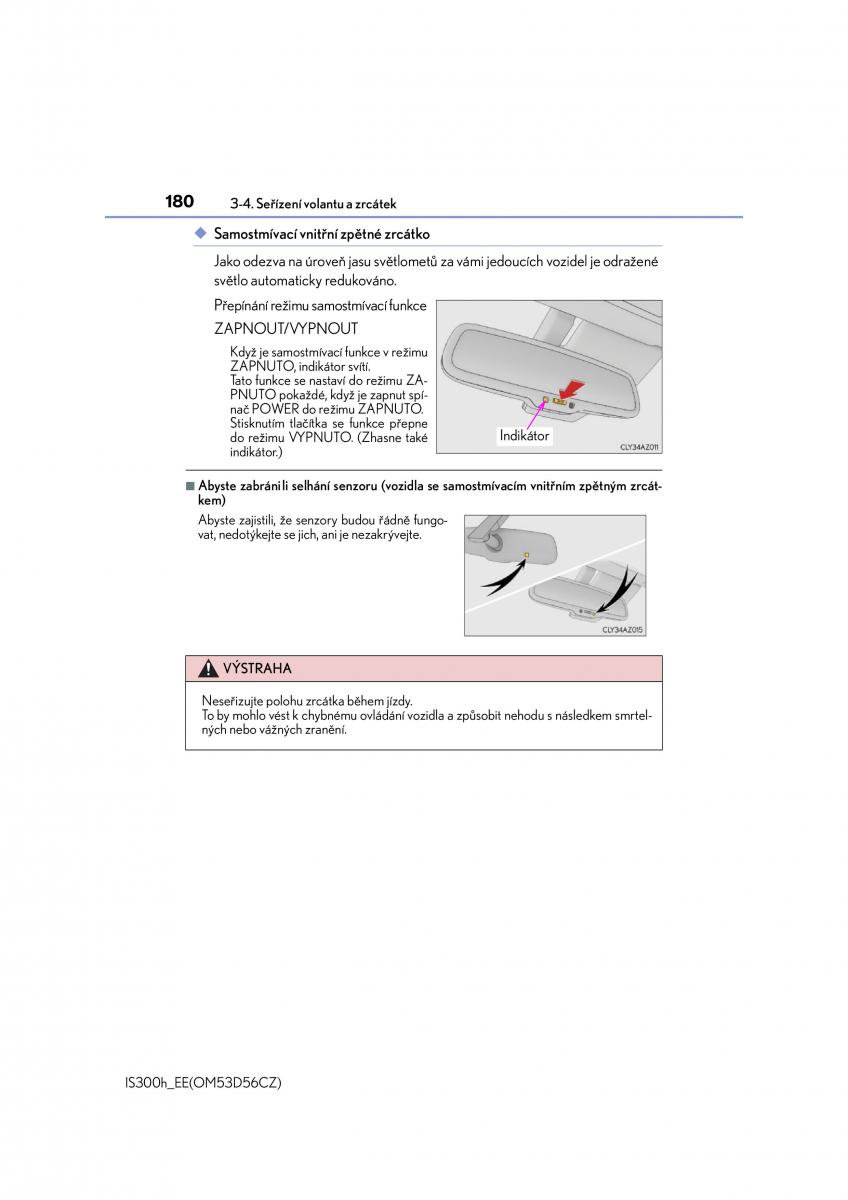 Lexus IS300h III 3 navod k obsludze / page 180