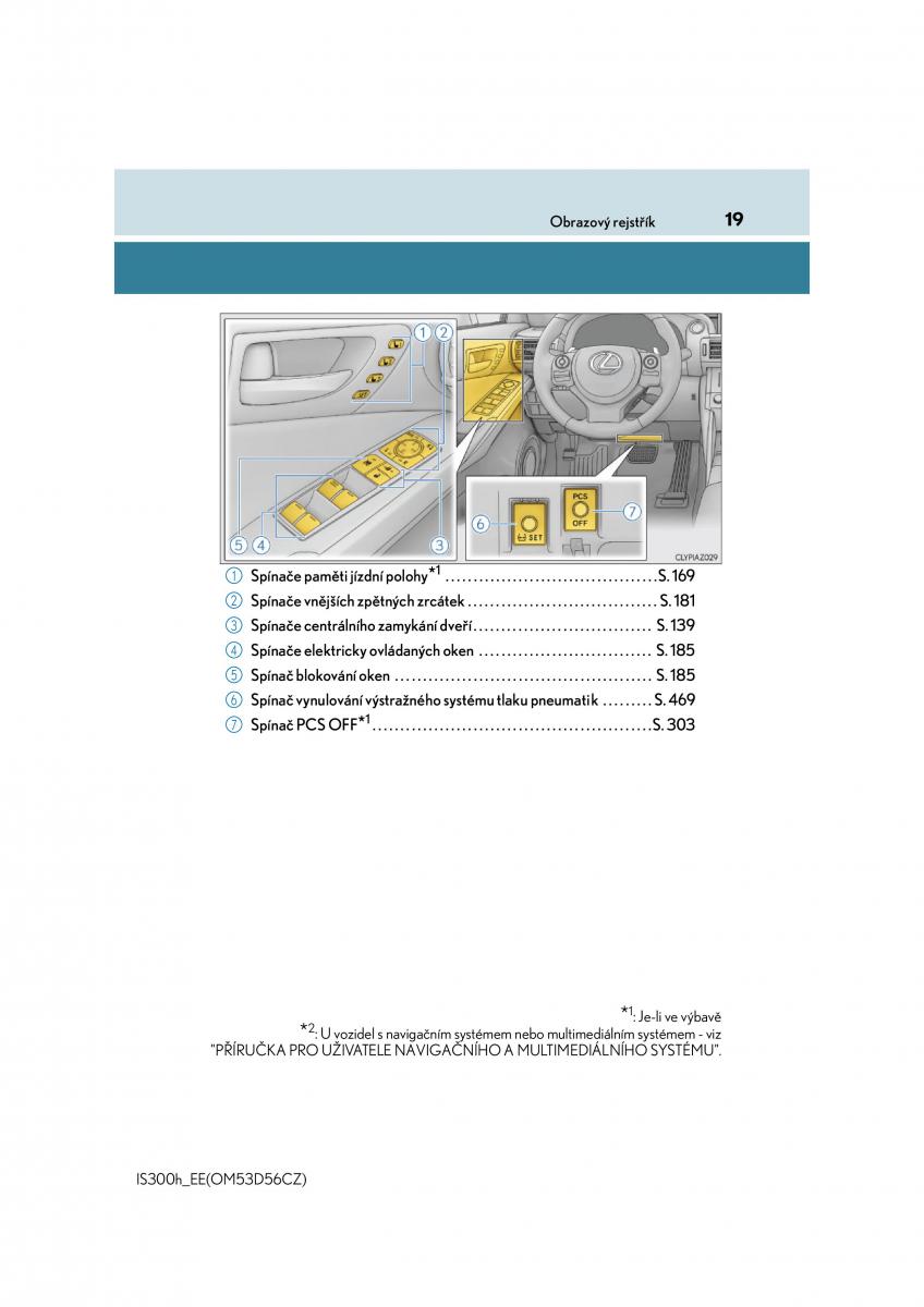 Lexus IS300h III 3 navod k obsludze / page 19