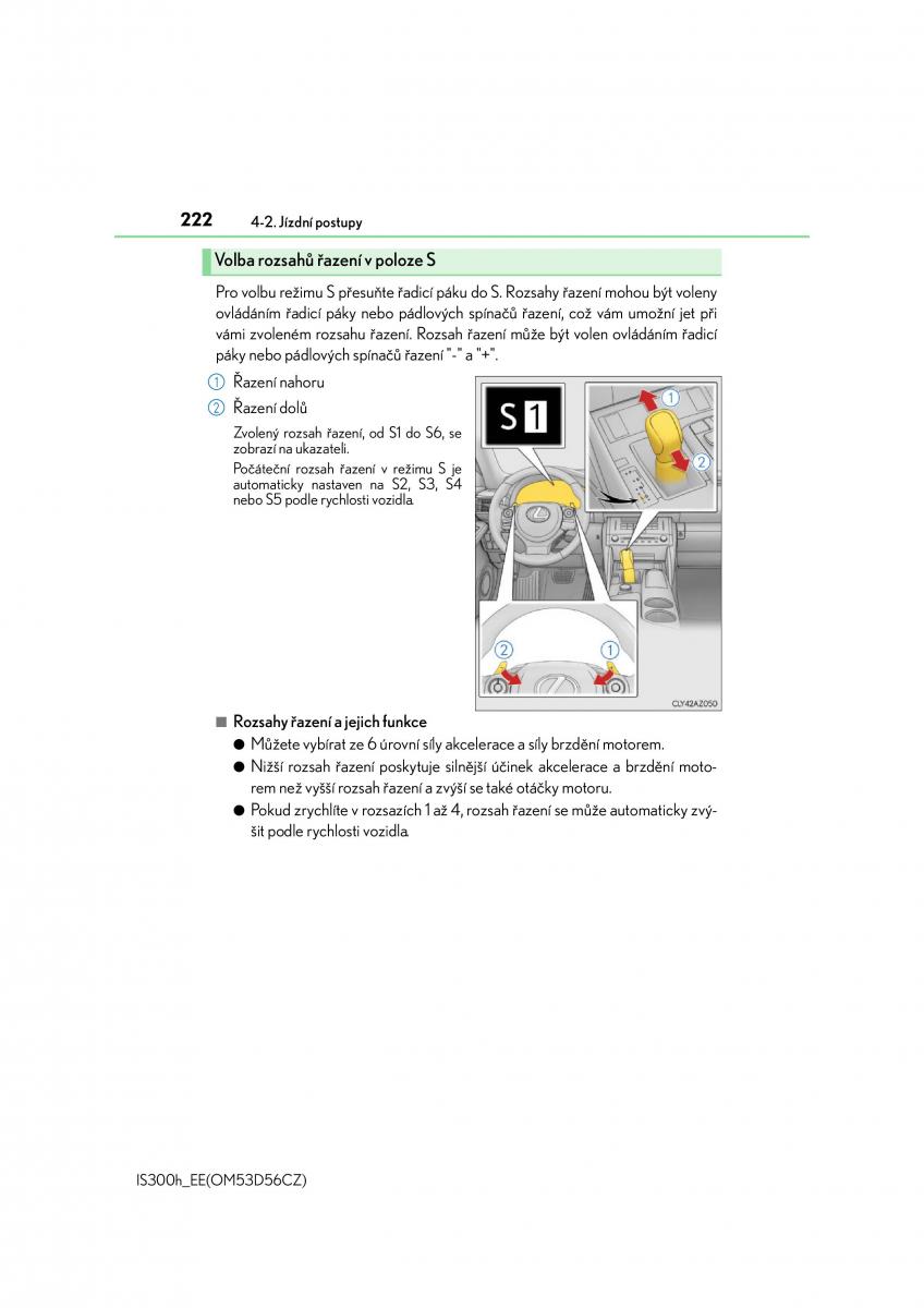 Lexus IS300h III 3 navod k obsludze / page 222