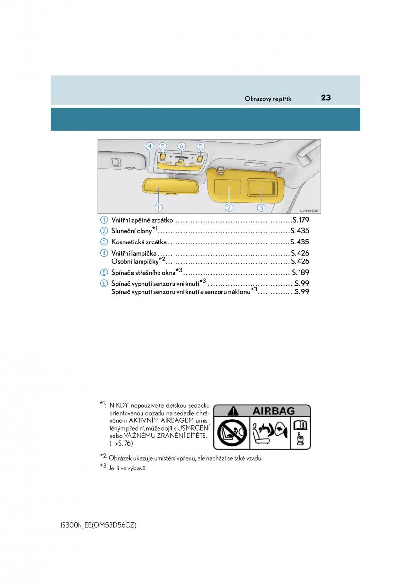 Lexus IS300h III 3 navod k obsludze / page 23