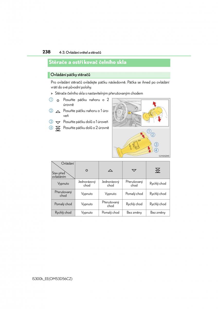 Lexus IS300h III 3 navod k obsludze / page 238
