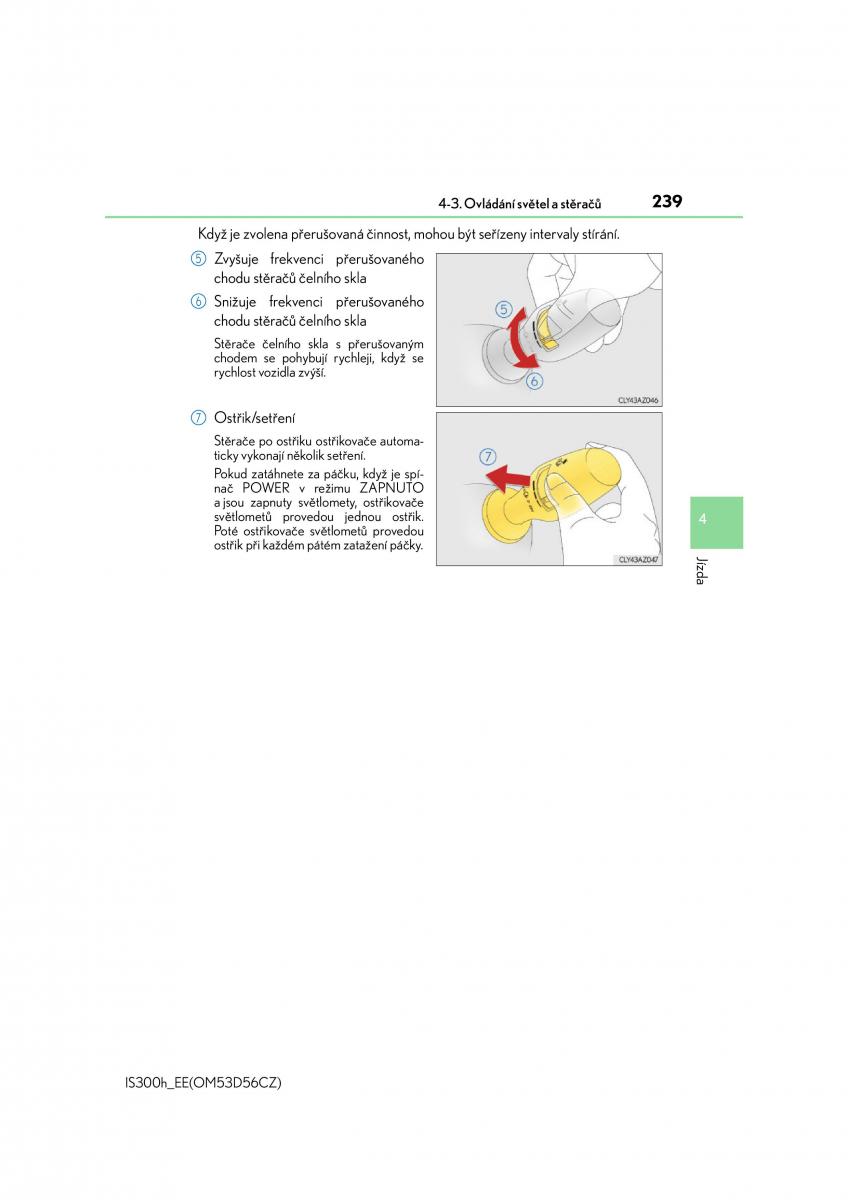 Lexus IS300h III 3 navod k obsludze / page 239