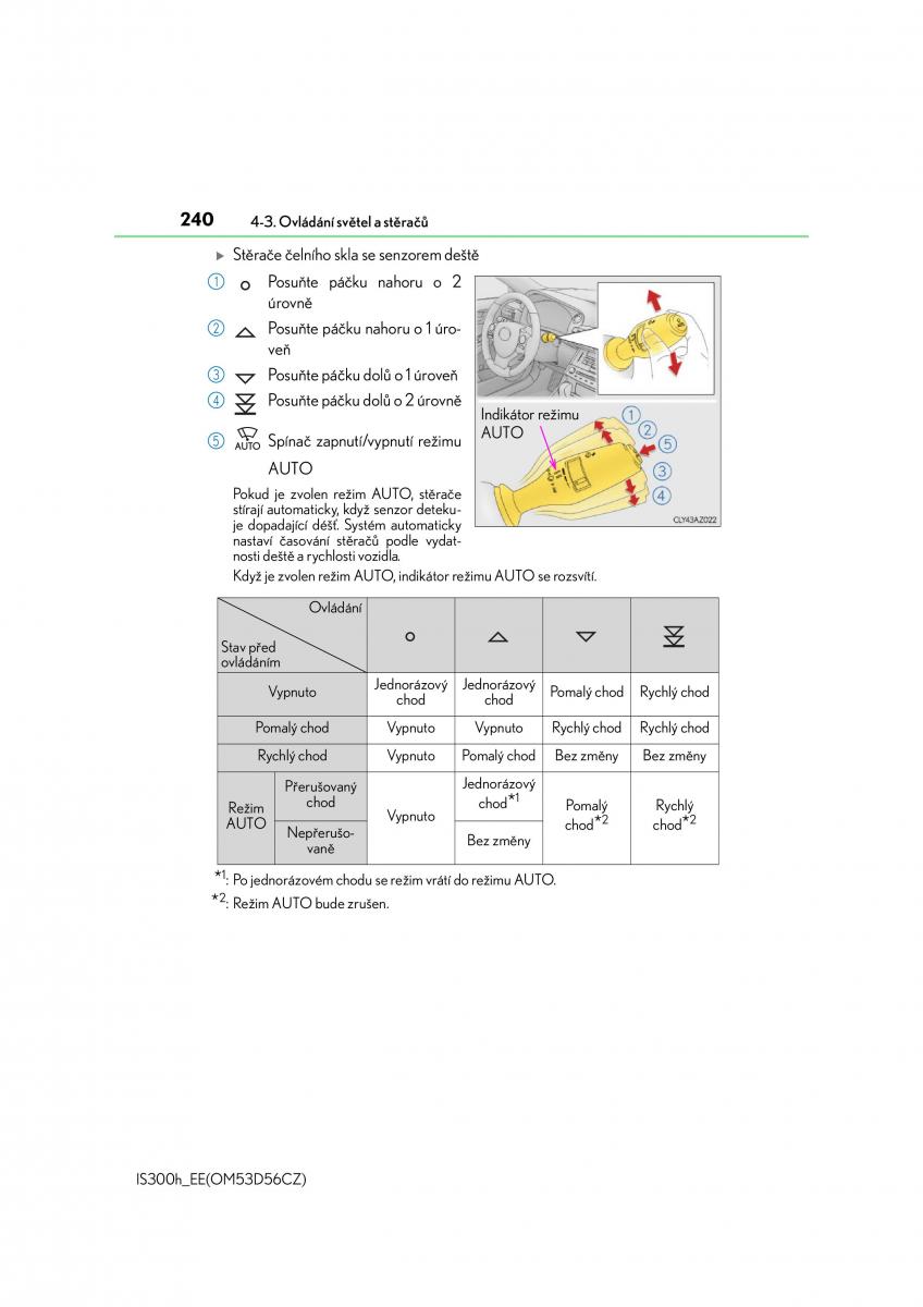 Lexus IS300h III 3 navod k obsludze / page 240