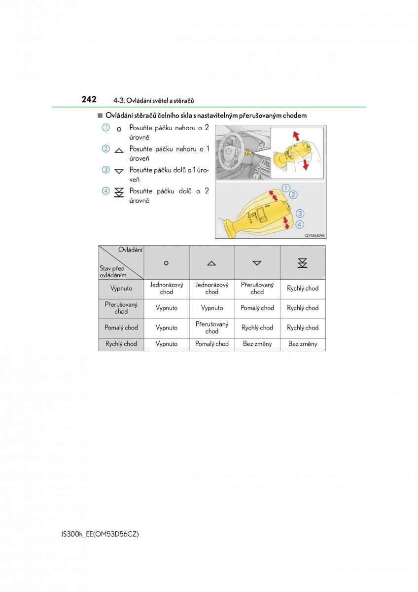 Lexus IS300h III 3 navod k obsludze / page 242