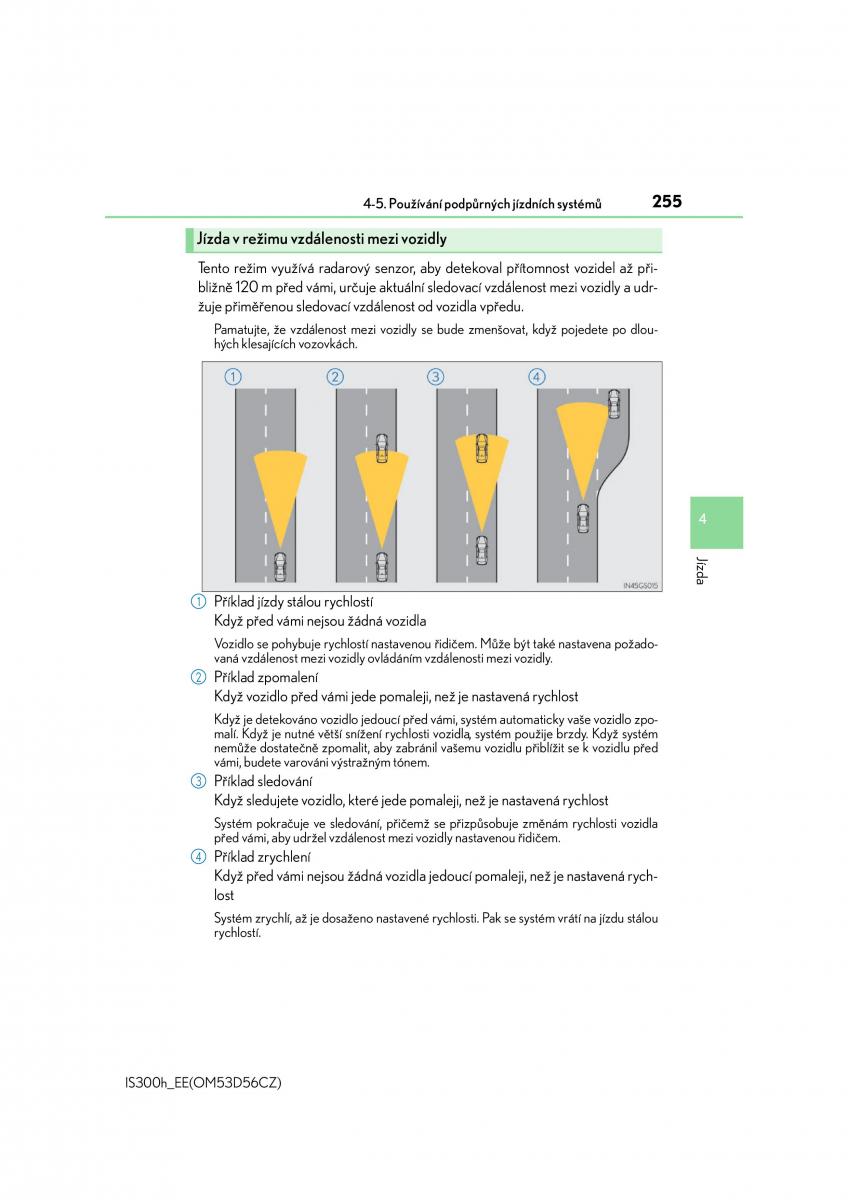 Lexus IS300h III 3 navod k obsludze / page 255