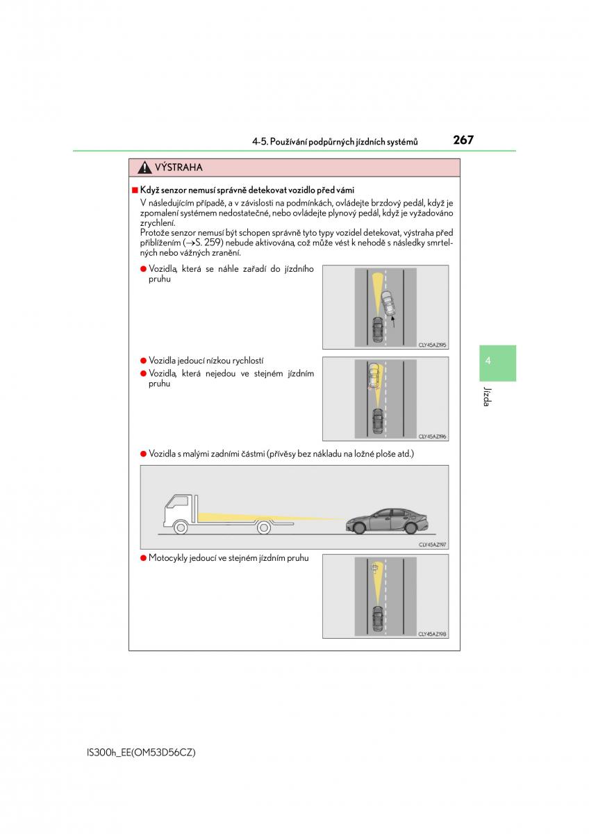 Lexus IS300h III 3 navod k obsludze / page 267