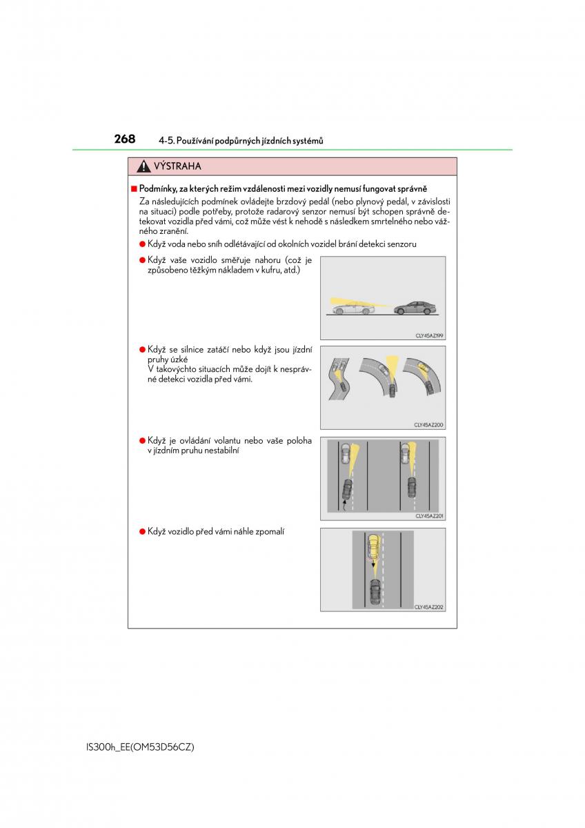 Lexus IS300h III 3 navod k obsludze / page 268