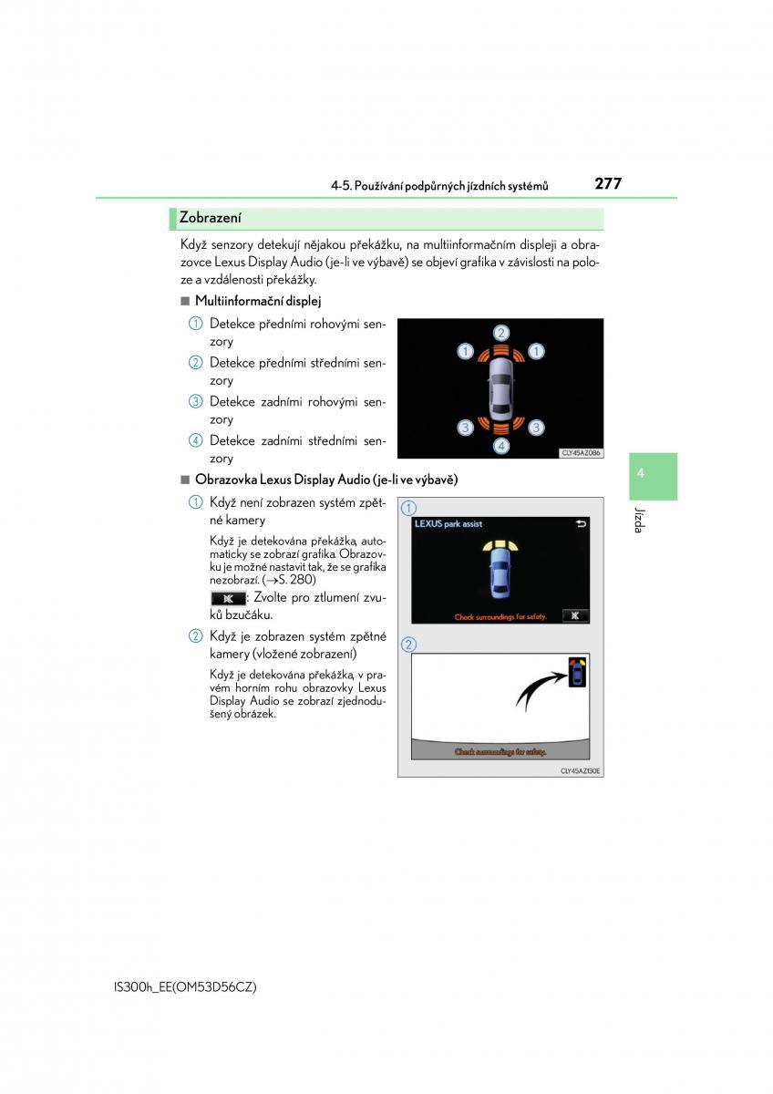 Lexus IS300h III 3 navod k obsludze / page 277