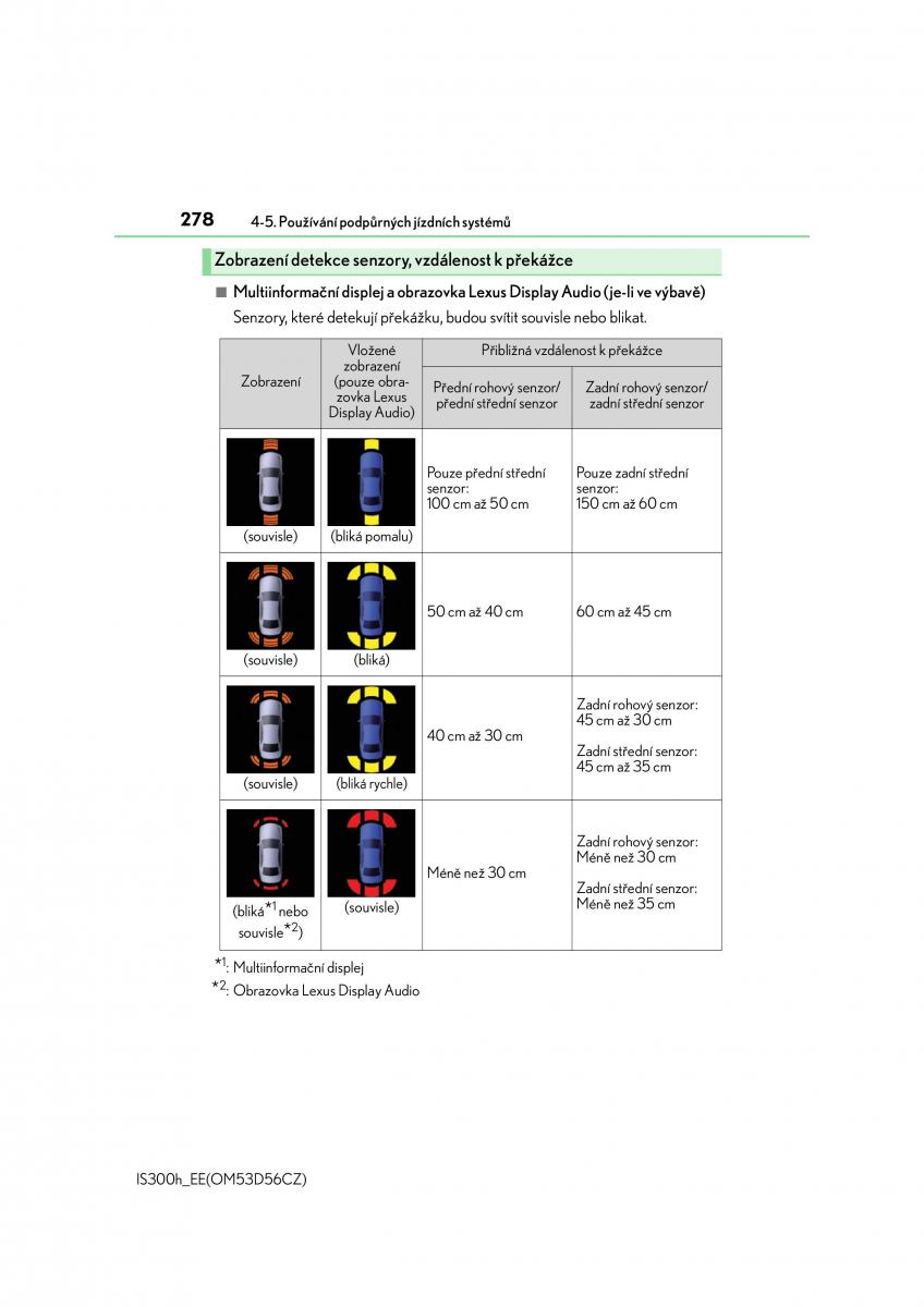 Lexus IS300h III 3 navod k obsludze / page 278