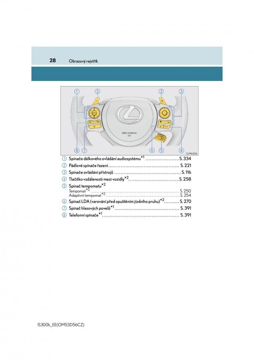 Lexus IS300h III 3 navod k obsludze / page 28