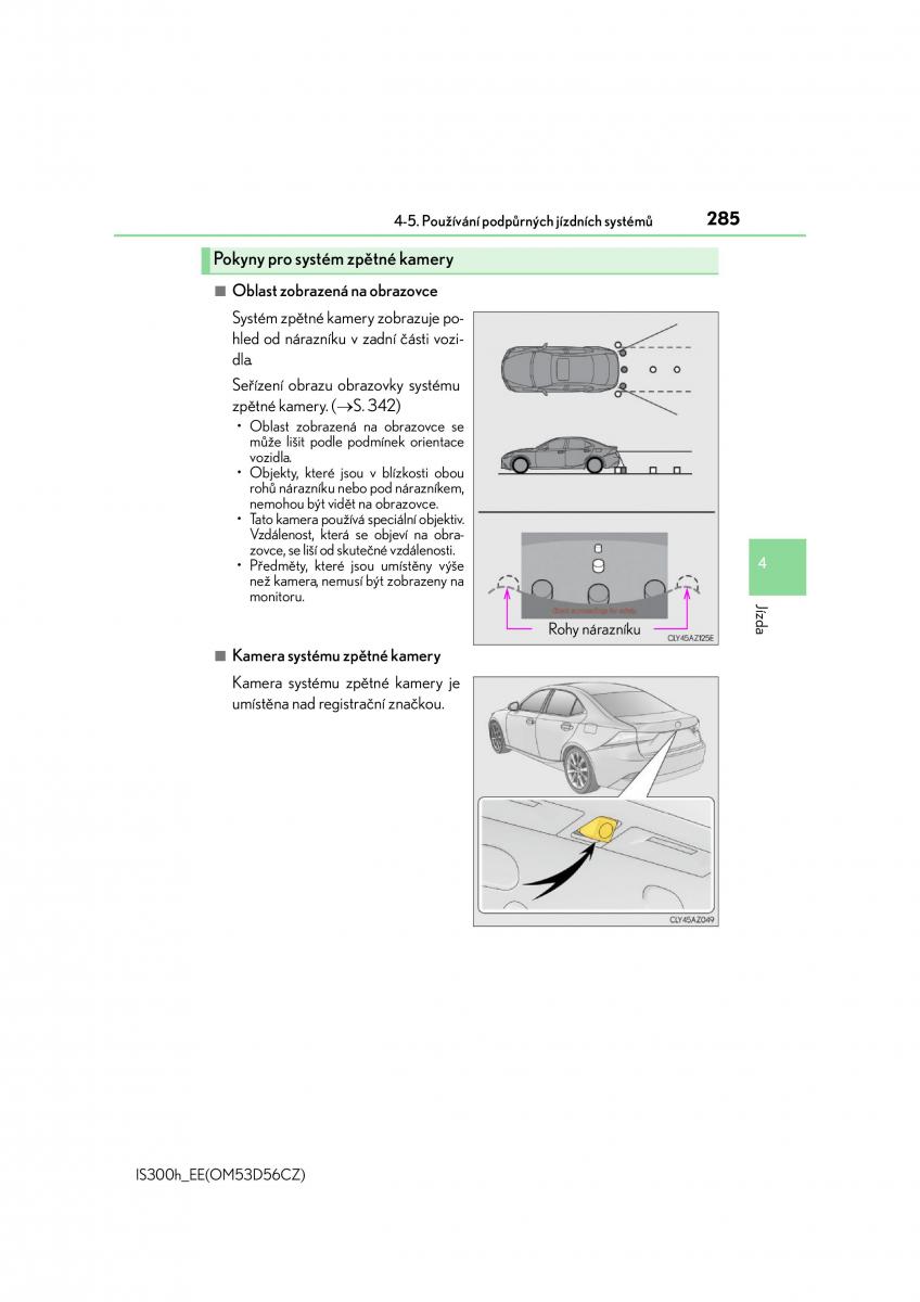 Lexus IS300h III 3 navod k obsludze / page 285