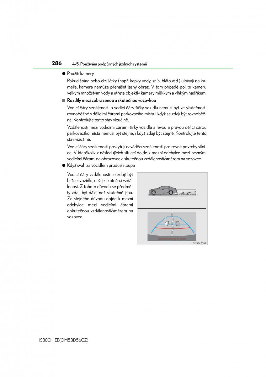 Lexus IS300h III 3 navod k obsludze / page 286