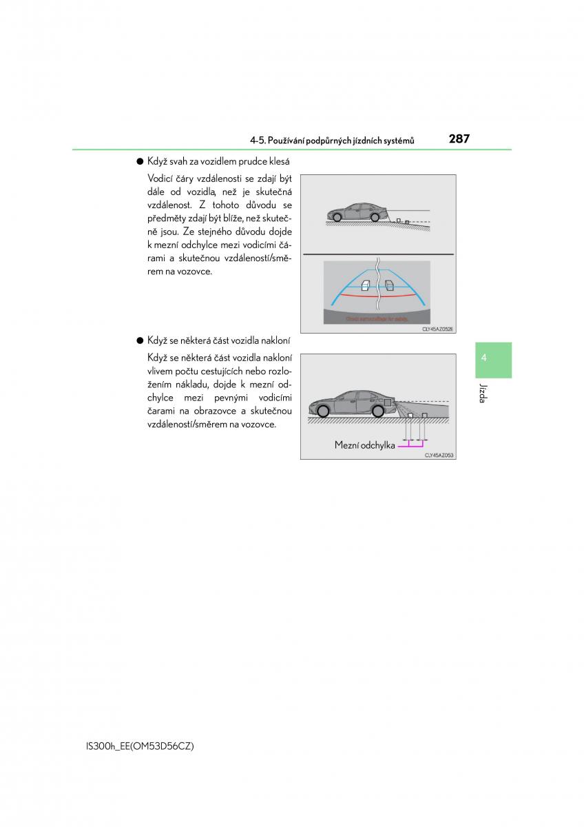 Lexus IS300h III 3 navod k obsludze / page 287