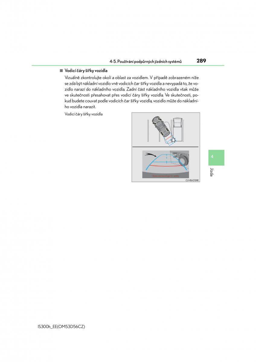 Lexus IS300h III 3 navod k obsludze / page 289