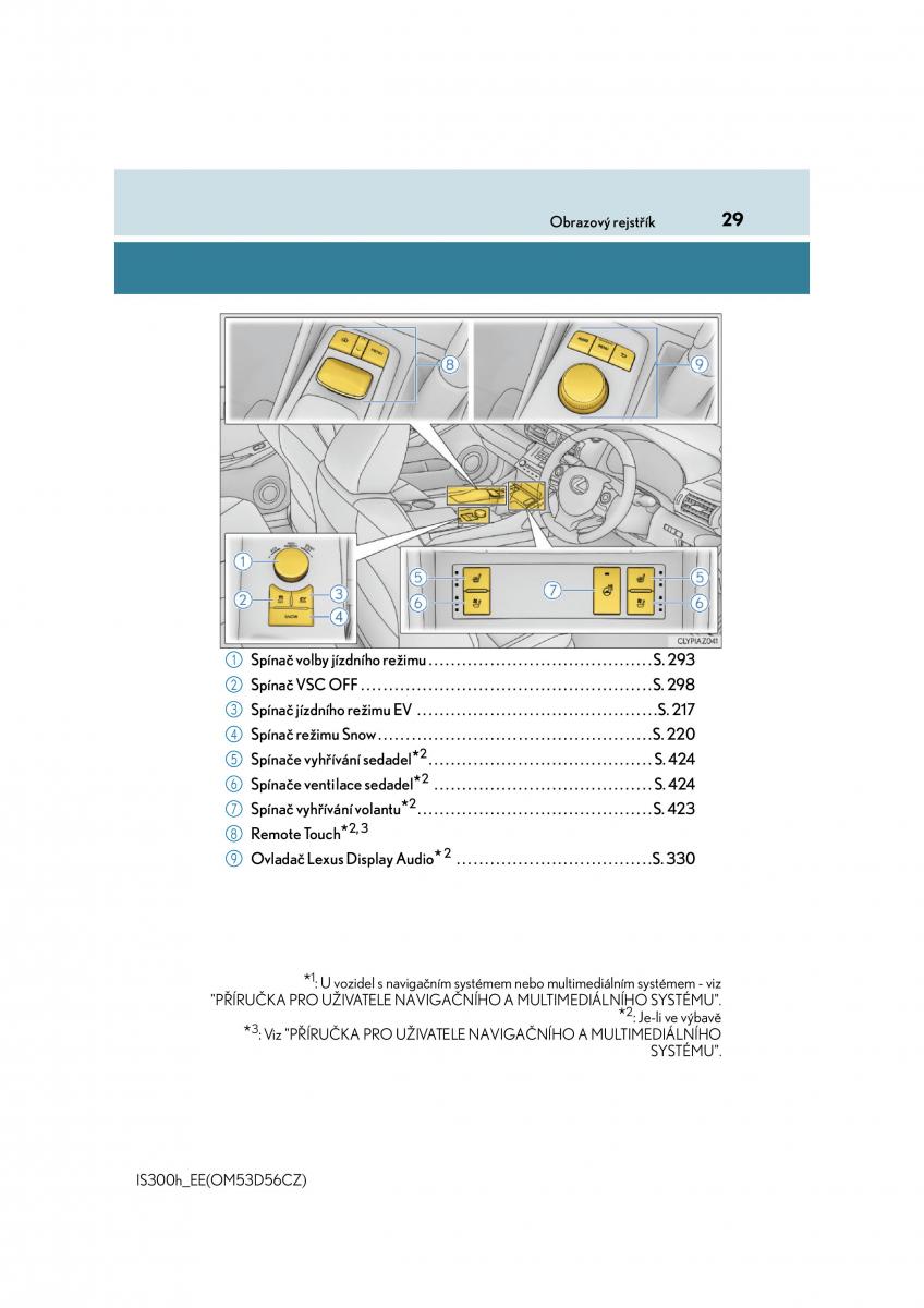 Lexus IS300h III 3 navod k obsludze / page 29