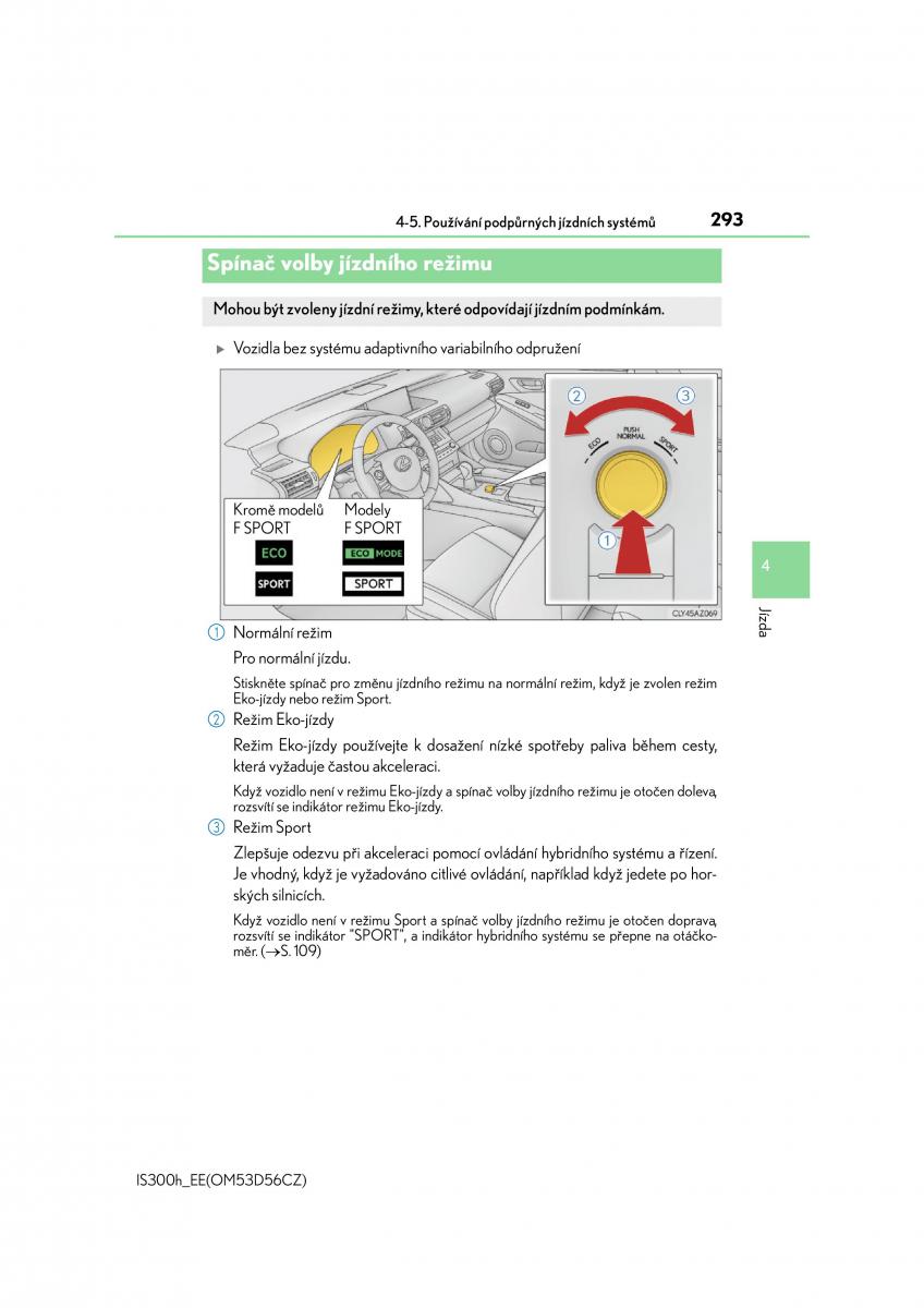 Lexus IS300h III 3 navod k obsludze / page 293