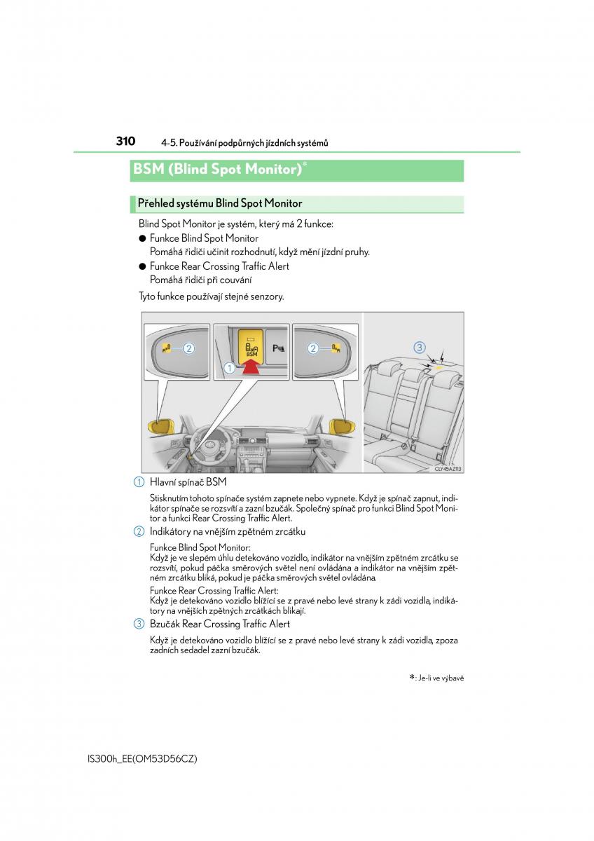 Lexus IS300h III 3 navod k obsludze / page 310