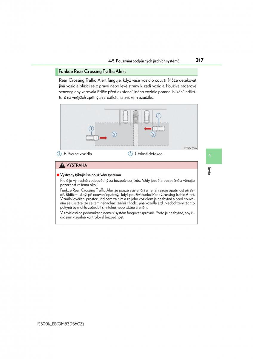 Lexus IS300h III 3 navod k obsludze / page 317