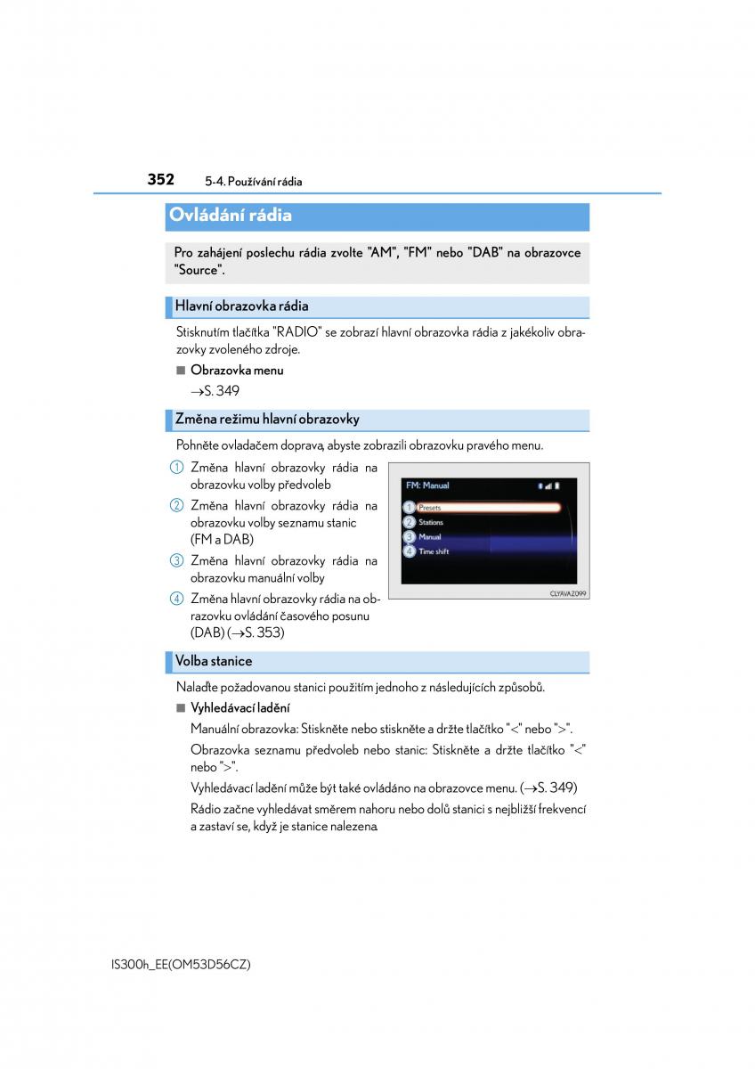 Lexus IS300h III 3 navod k obsludze / page 352