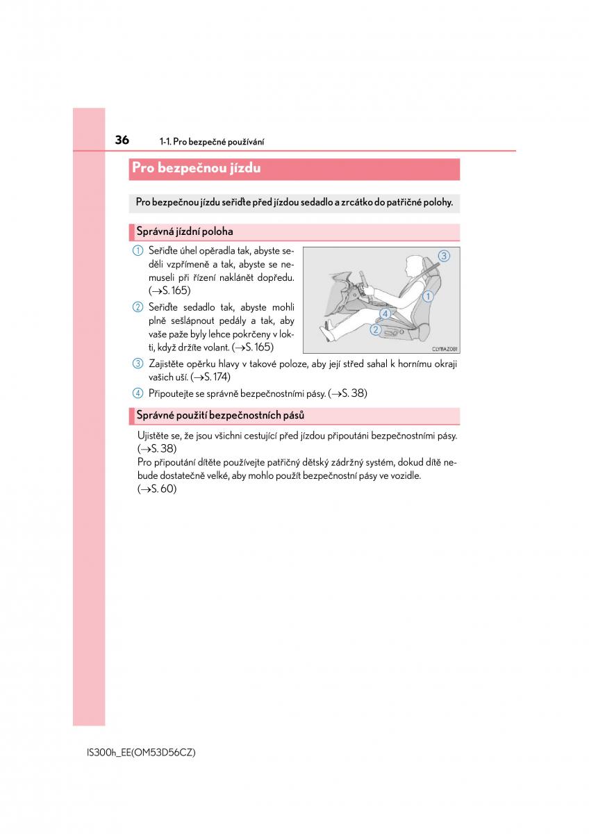 Lexus IS300h III 3 navod k obsludze / page 36
