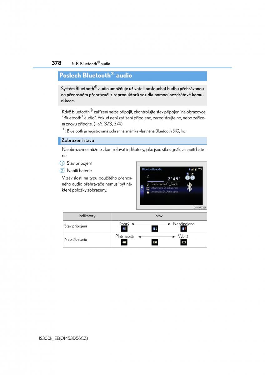 Lexus IS300h III 3 navod k obsludze / page 378