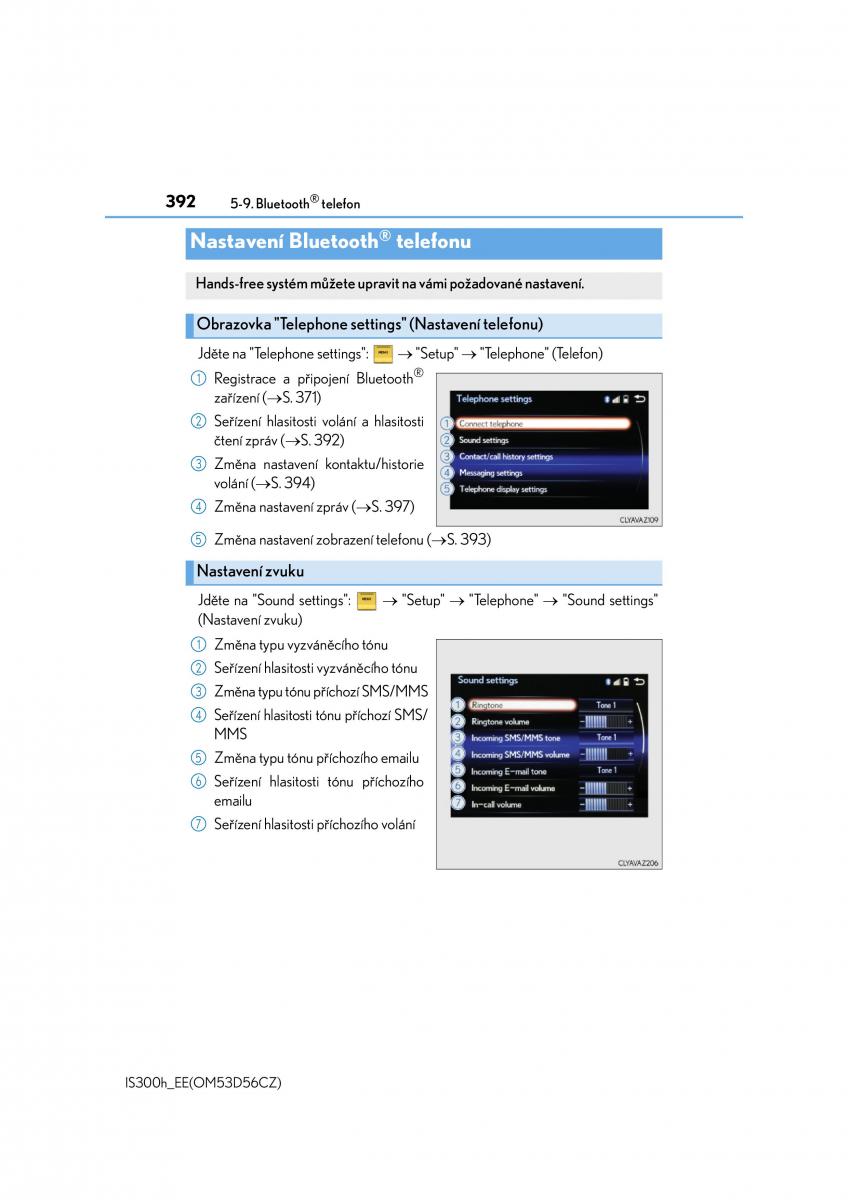 Lexus IS300h III 3 navod k obsludze / page 392