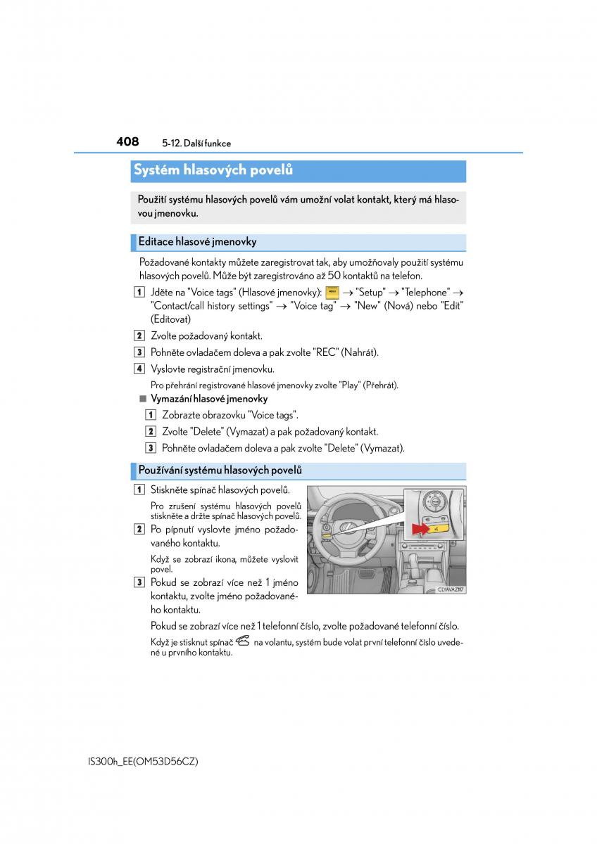 Lexus IS300h III 3 navod k obsludze / page 408