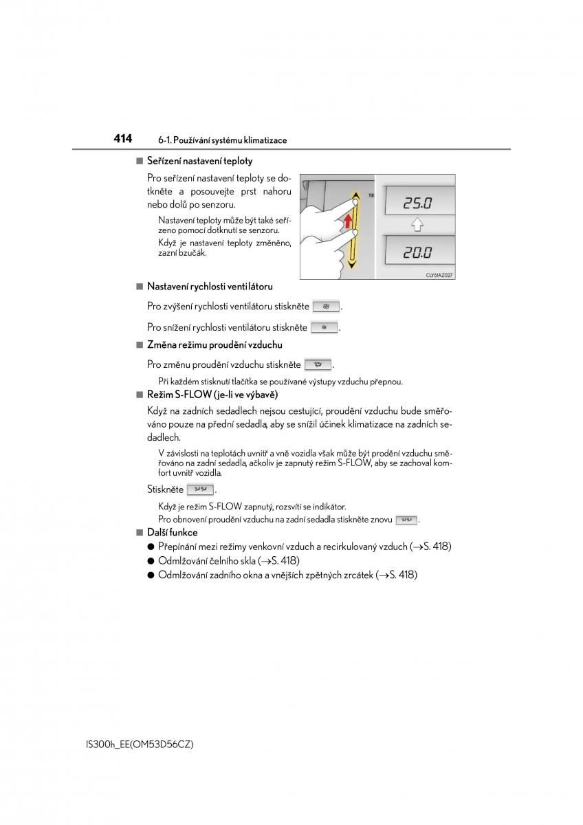 Lexus IS300h III 3 navod k obsludze / page 414