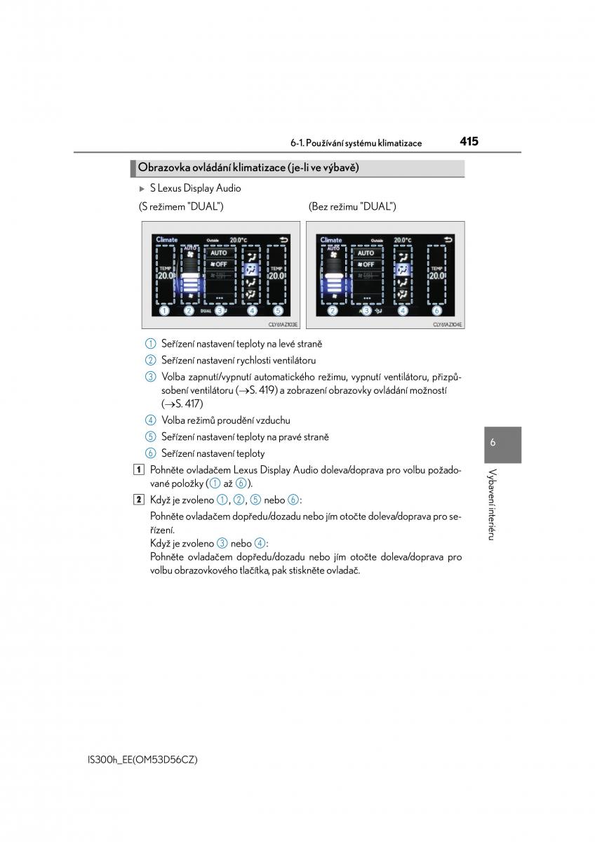 Lexus IS300h III 3 navod k obsludze / page 415