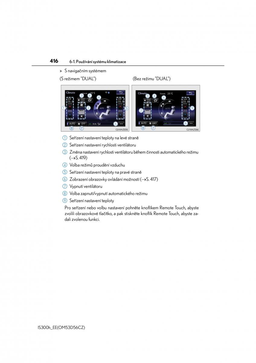 Lexus IS300h III 3 navod k obsludze / page 416